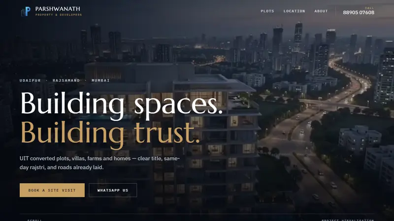 Parshwanath Property website